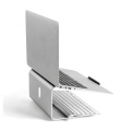 Aluminium Aluminium personnalisé Rotation Base Notebook Stand de refroidissement pour ordinateur portable de 11-17 pouces